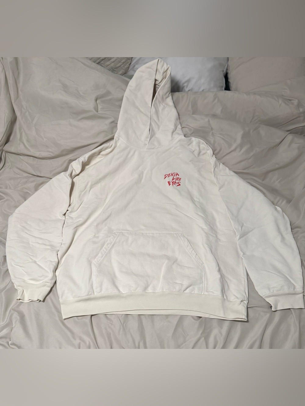 Warren Lotas Death Life Eyes White Hoodie Size XXL